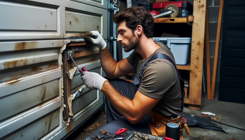 Garage Door Panel Replacement in Austin