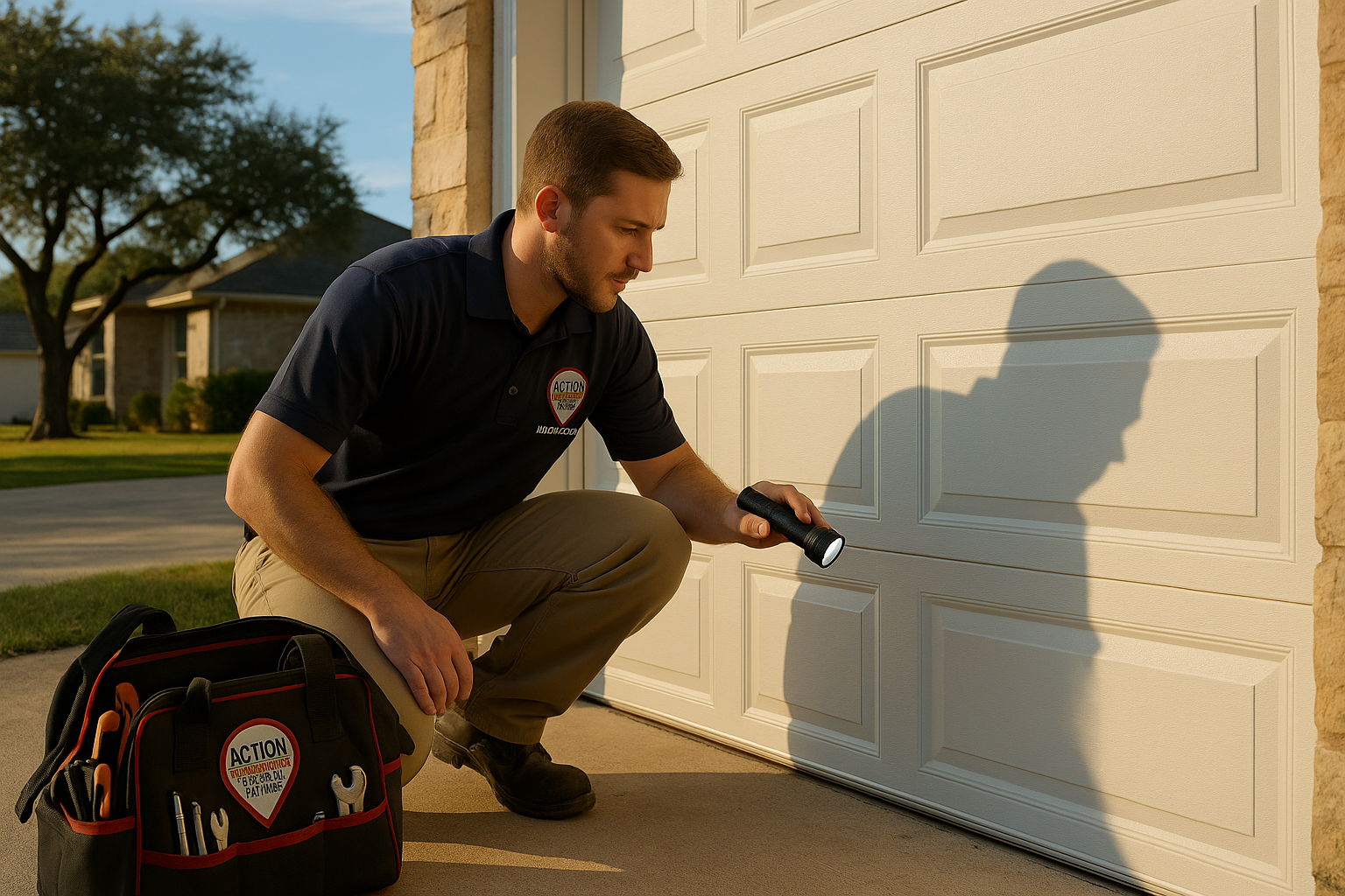 Garage door work in Austin